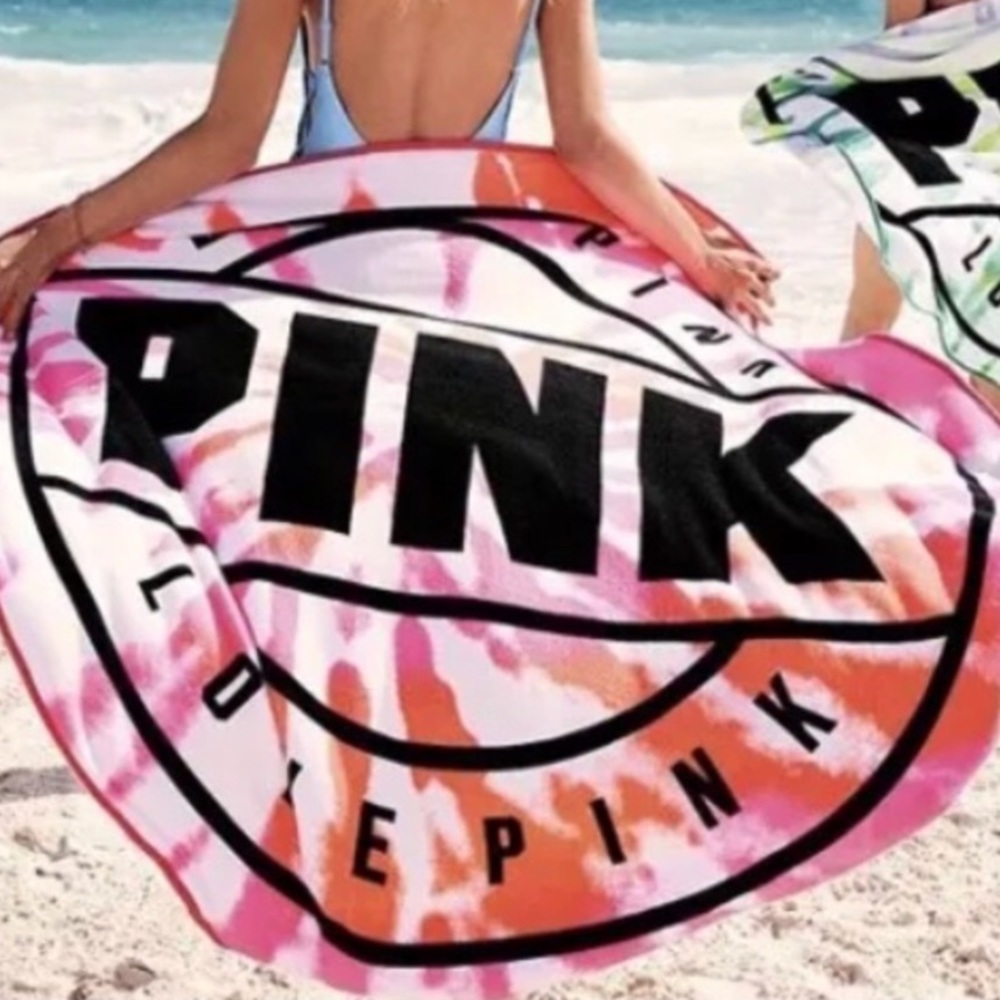 NWT Victoria Secret circle beach blanket